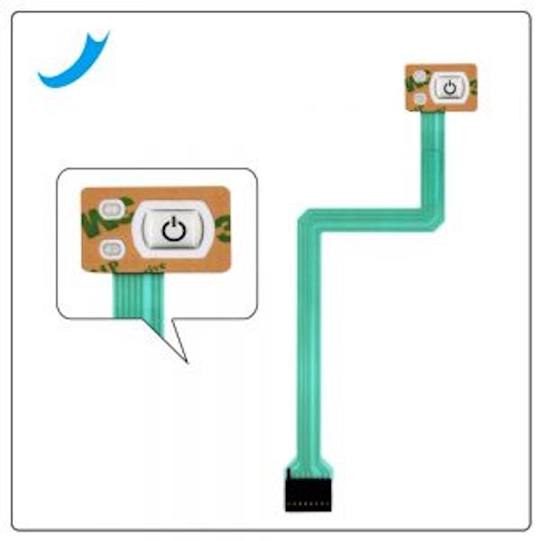 Crystal drop plastic membrane switch