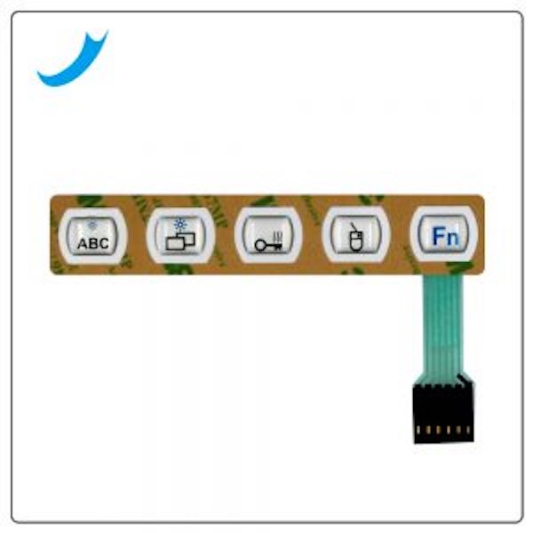 Crystal drop plastic membrane switch